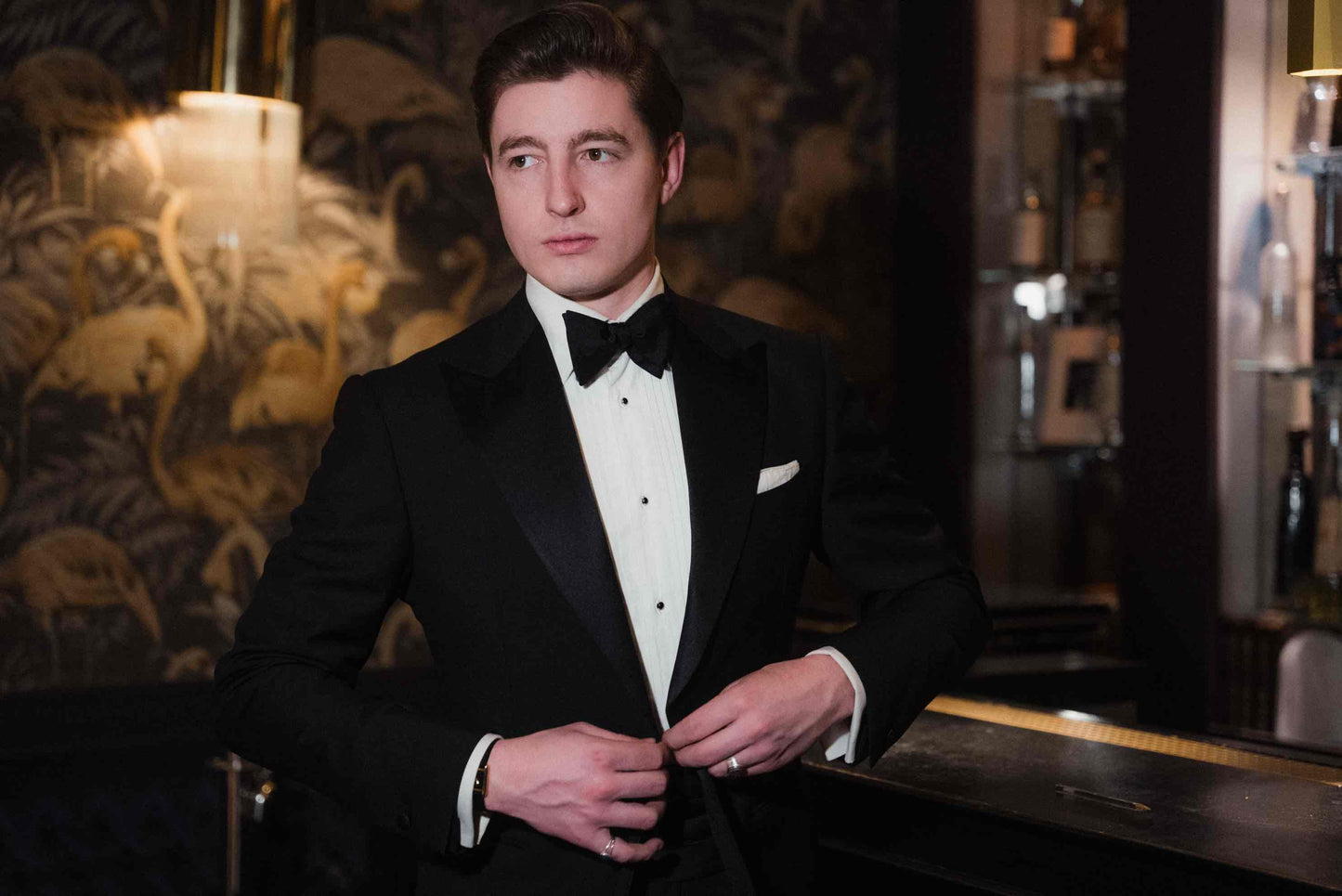 Veste "Dinner Jacket" noire Sasha