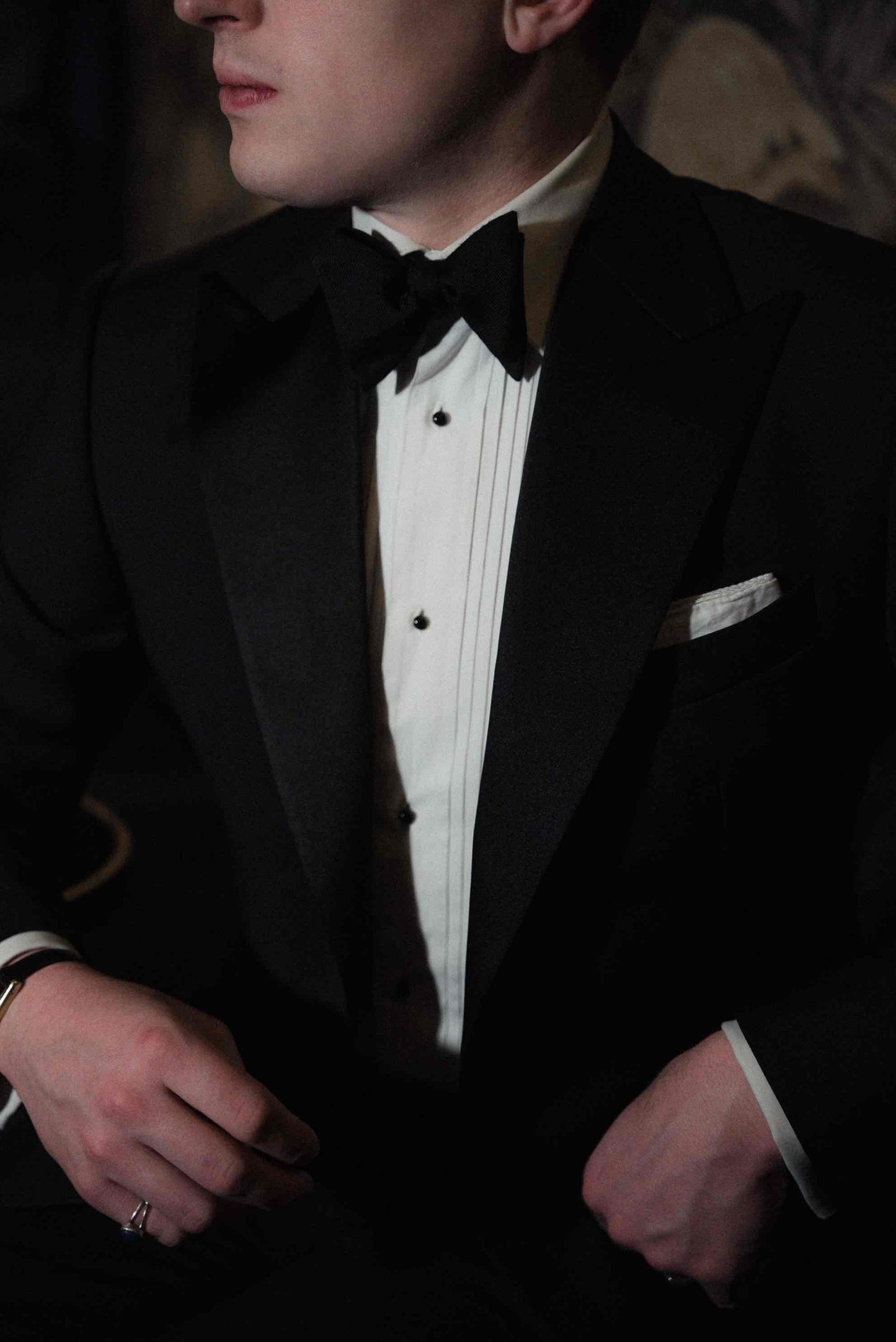 Veste "Dinner Jacket" noire Sasha