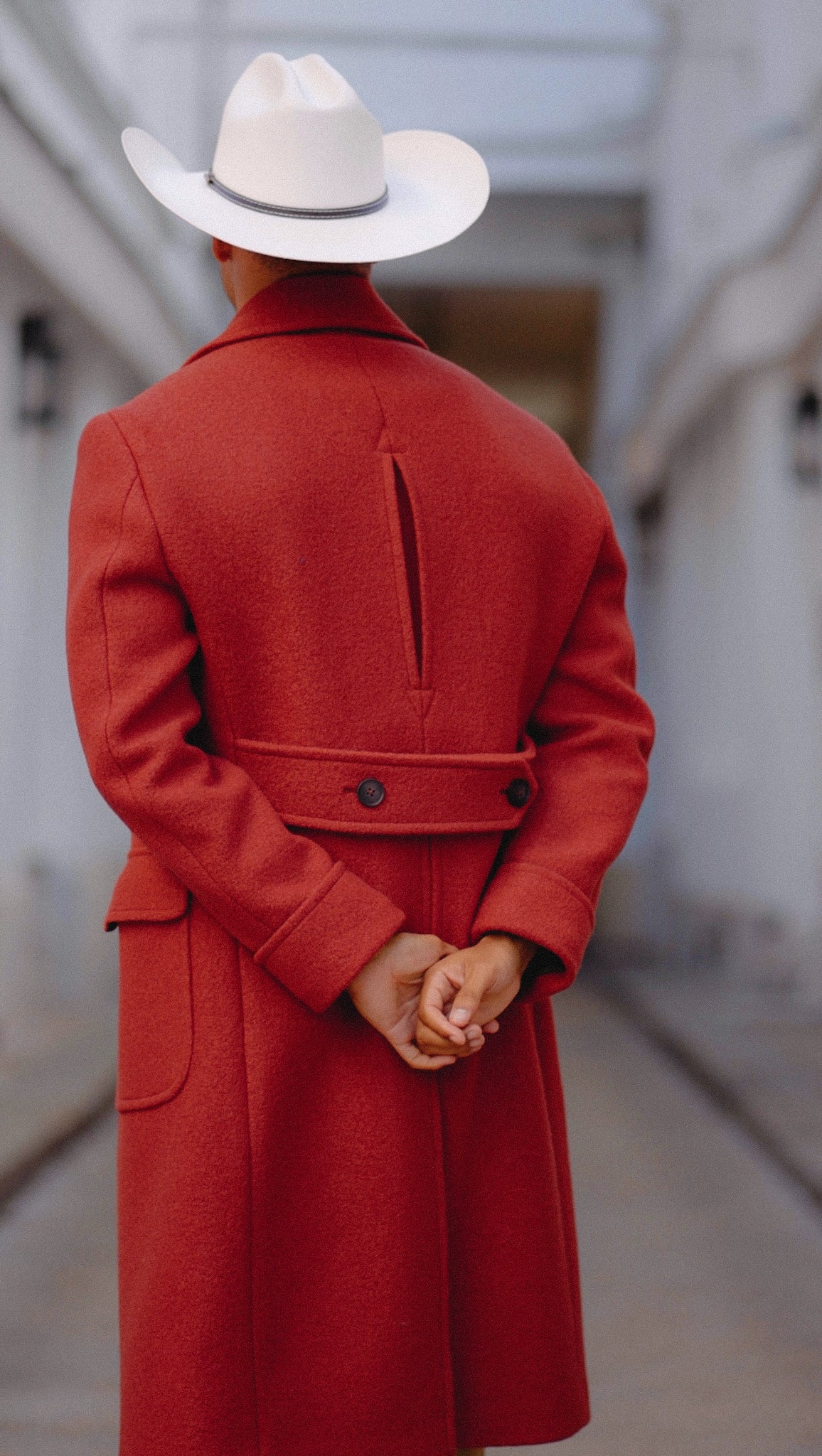 Polo-Coat Florent en laine bouillie