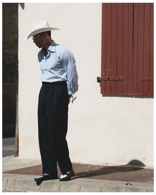 Pantalon fresco noir Mitch